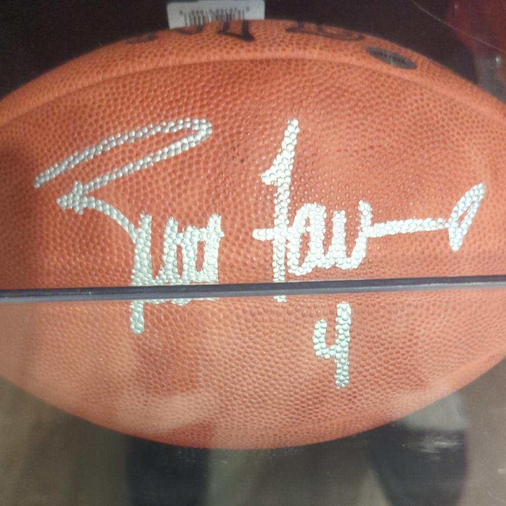 Wilson Orange Autographed Basketball